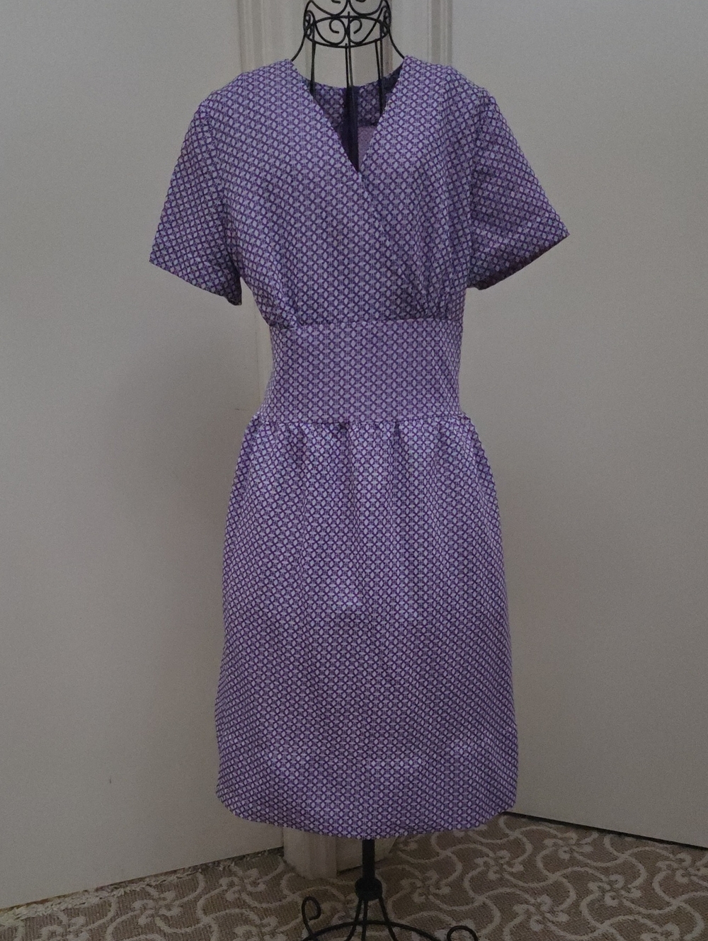 Purple '60S/70s Dress